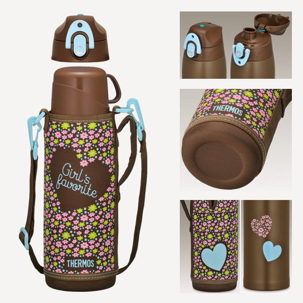 Термос Thermos FFR-1004 WF 1L (Brown Flower, +24h/-24h)